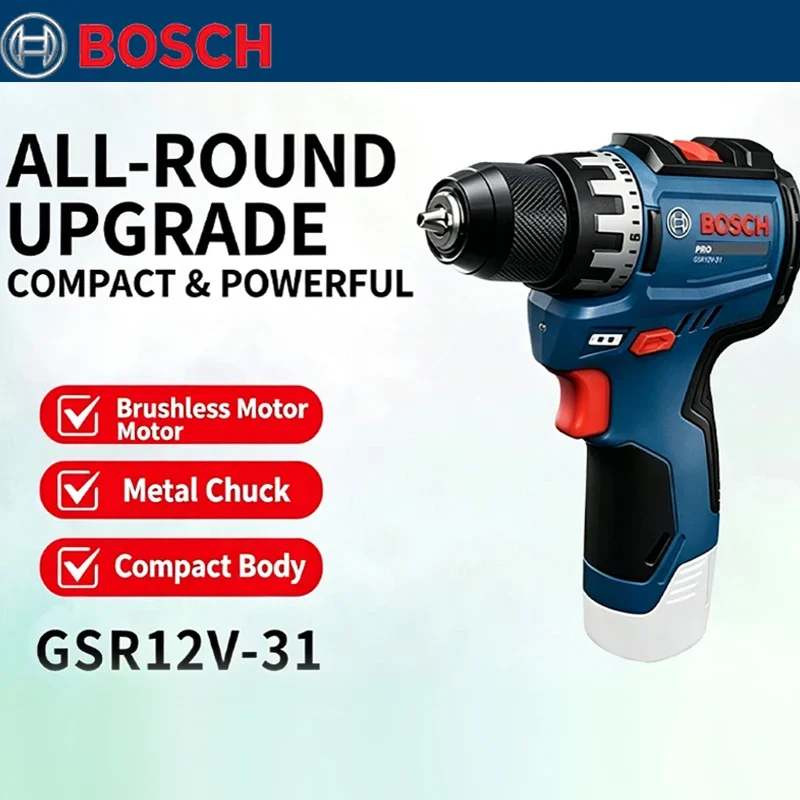 Power Tools Drill - Furadeira Elétrica Sem Escovas Bosch GSR