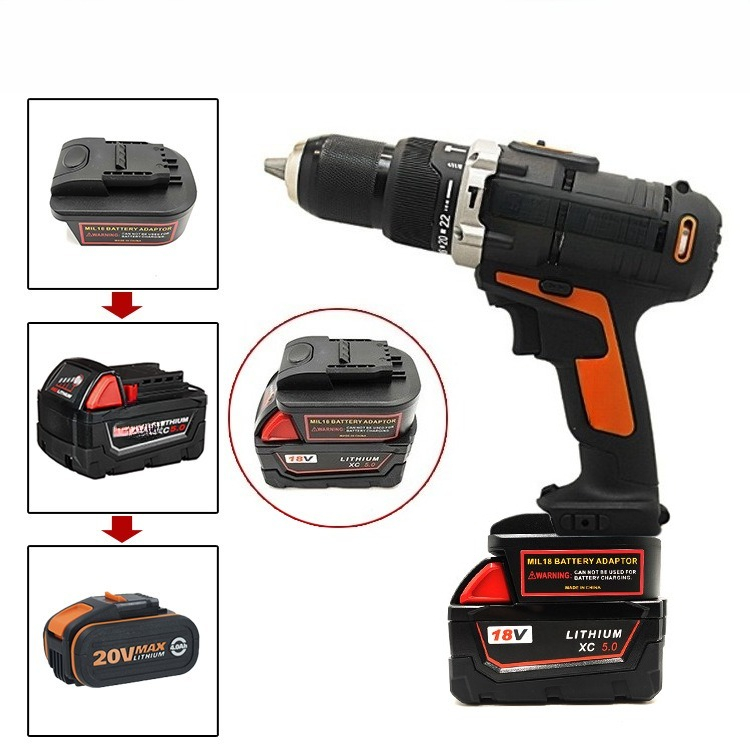 Power Tools Orange - Adaptador de Bateria Laranja de 4