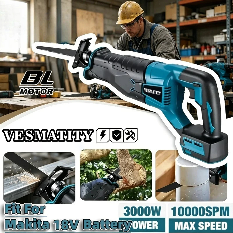 Reciprocating Saw Cordless - Serra Recíproca Sem Fio e Sem