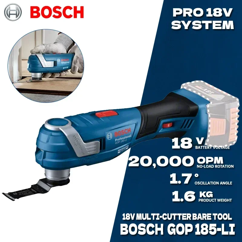 Oscillating Multi Tool - Ferramenta Multifuncional Oscilante Sem Fio BOSCH,