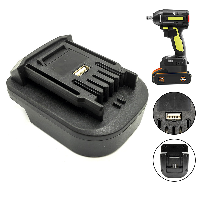 Power Tools Orange - Conversor de adaptador de bateria para