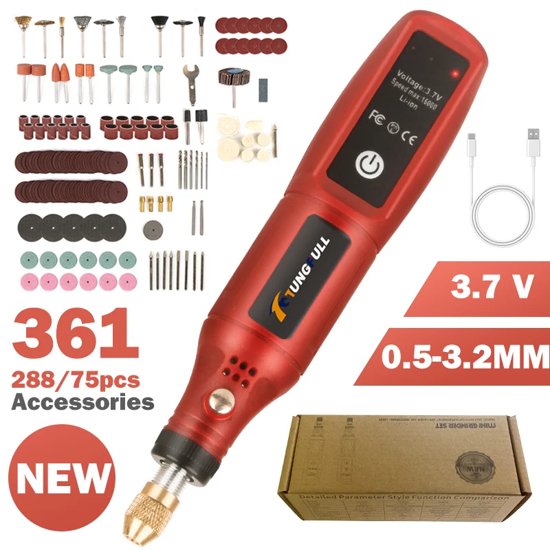 Power Tools Brand - Caneta de Gravação Sem Fio Recarregável