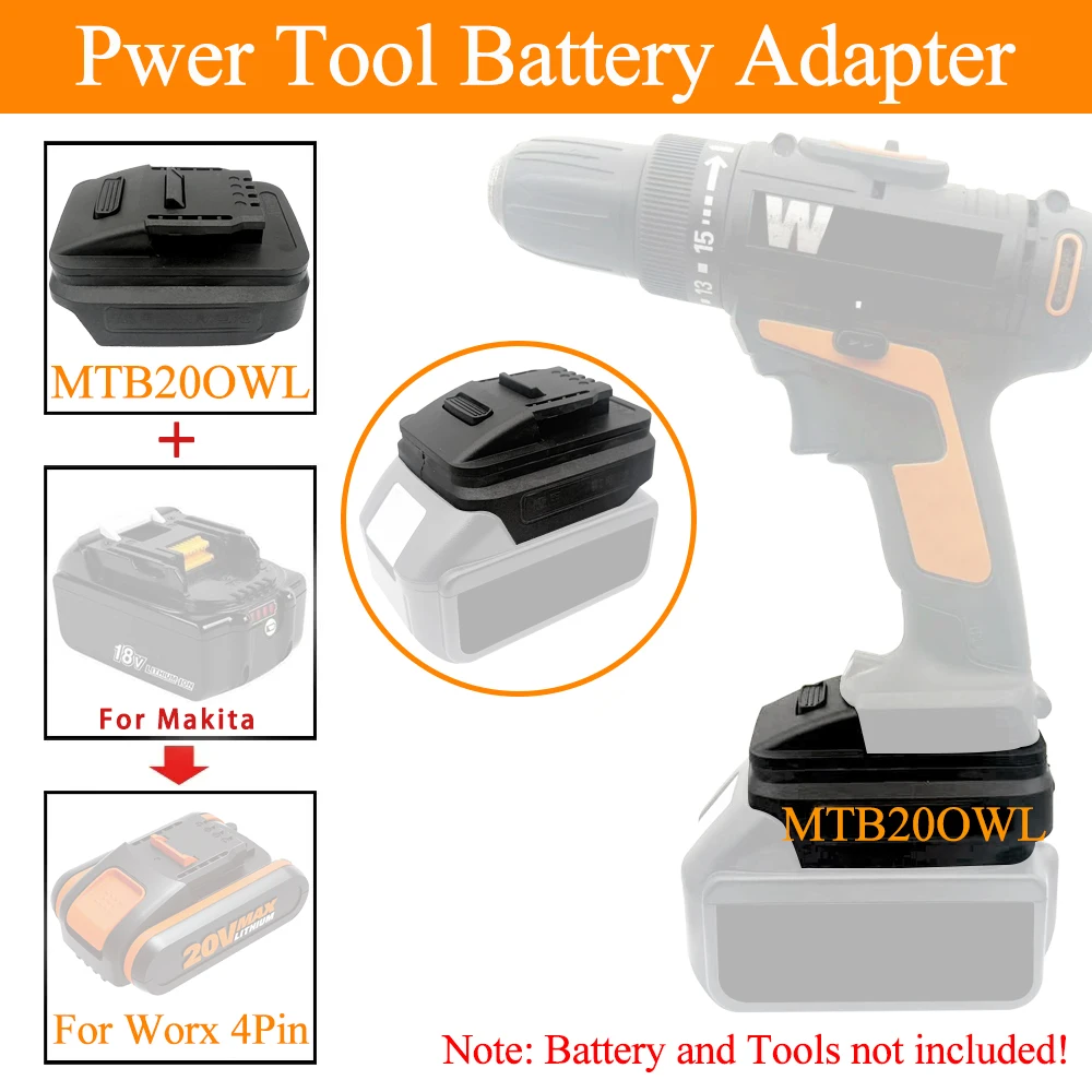 Adaptador de bateria de íon-lí - Power Tools Orange avaliação e preço