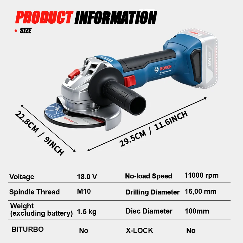 Esmerilhadeira Angular Sem Fio - Power Tools Professional avaliação e preço