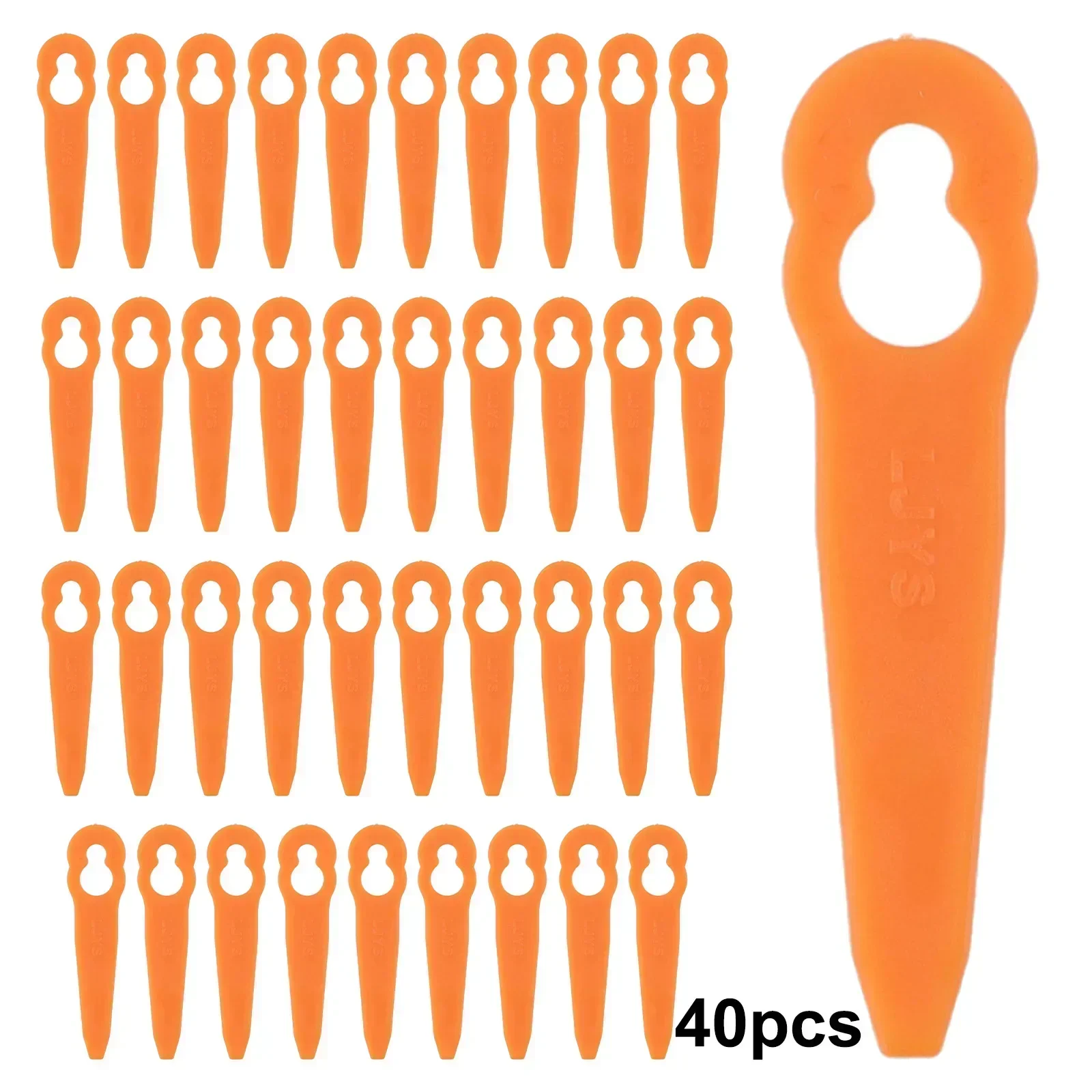 40 pçs lâminas de plástico cor - Power Tools Orange avaliação e preço