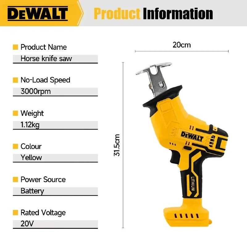 Serra Elétrica Dewalt 2800RPM  - Reciprocating Saw Cordless avaliação e preço