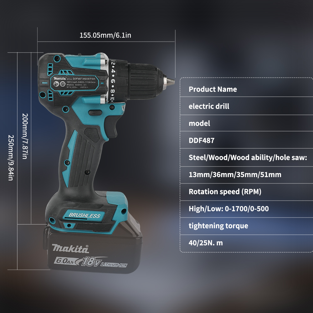 Furadeira sem fio 18V sem esco - Power Tools Brand avaliação e preço